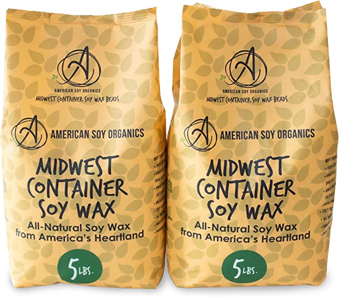 American Soy Organics Millennium Wax - 10 lb Bag of Natural Soy Wax for  Candle Making 